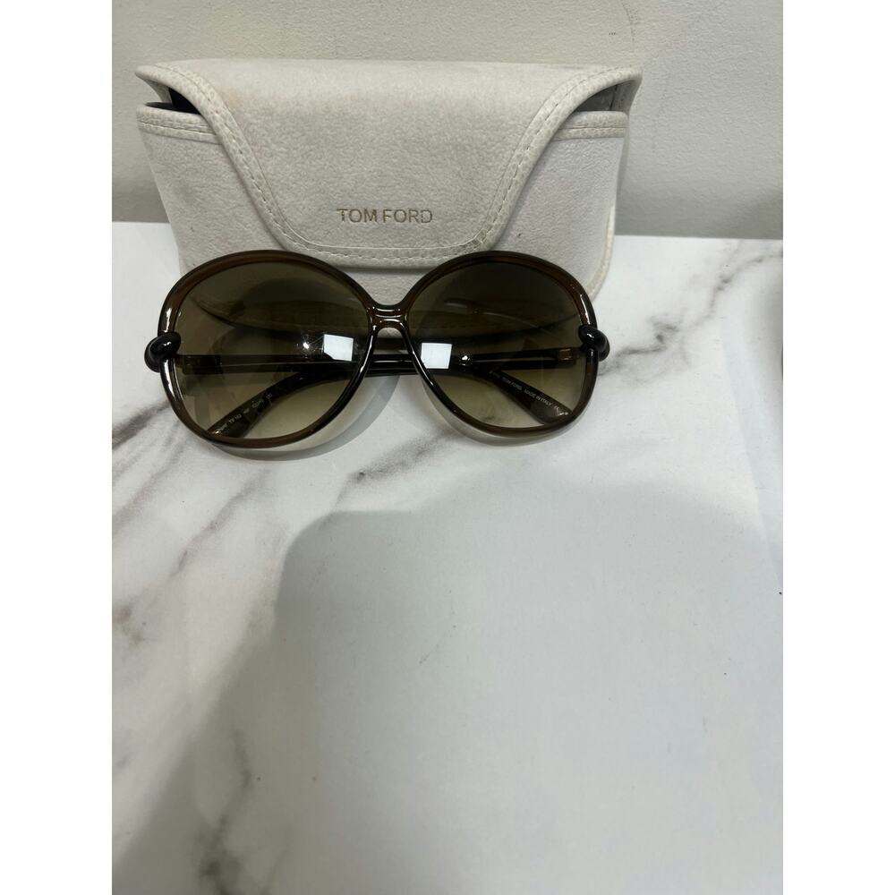 Tom Ford Brown Gradient Ingrid Sunglasses with Original Case